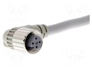 Cable: for sensors/automation; M12; PIN: 4; angled; 2m; 250VDC; 4A OMRON