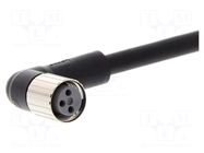 Cable: for sensors/automation; M8; PIN: 3; angled; 2m; PUR; female OMRON