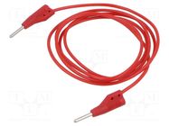 Test lead; 60VDC; 30VAC; 6A; banana plug with axial socket 2mm HIRSCHMANN T&M