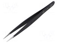 Tweezers; Blade tip shape: sharp; Tweezers len: 120mm; ESD PIERGIACOMI