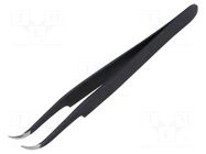 Tweezers; Blade tip shape: hook; Tweezers len: 120mm; ESD PIERGIACOMI