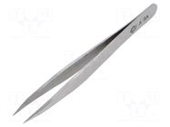 Tweezers; 115mm; for precision works; Blade tip shape: flat PIERGIACOMI