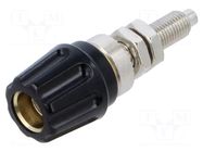 Connector: 4mm banana; socket; 63A; 30VAC; 60VDC; black; PKN 10 B HIRSCHMANN T&M