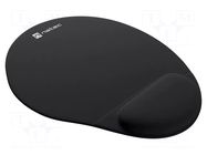 Pad; black; mouse,wrist; gel; 245x225x22mm NATEC