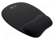 Pad; black; mouse,wrist; Features: gel; 235x195x22mm NATEC