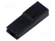 Terminals cover; female; for push-on 6.3mm connectors; ways: 1 IMP