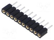 Connector: pin strips; socket; female; PIN: 10; BLY 1; 2.5A; 100V FISCHER ELEKTRONIK
