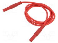 Test lead; 32A; banana plug 4mm,both sides; insulated; Len: 1m HIRSCHMANN T&M