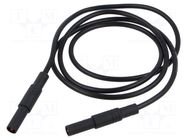 Test lead; 32A; banana plug 4mm,both sides; insulated; Len: 1m HIRSCHMANN T&M