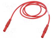 Test lead; 16A; banana plug 4mm,both sides; insulated; Len: 1m HIRSCHMANN T&M