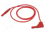 Test lead; 16A; banana plug 4mm,angular banana plug 4mm; Len: 1m HIRSCHMANN T&M