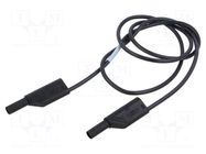 Test lead; 16A; banana plug with axial socket 4mm,both sides HIRSCHMANN T&M