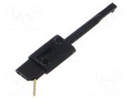 Clip-on probe; hook type; 60VDC; black; Grip capac: max.2.5mm HIRSCHMANN T&M