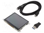 Display: TFT; 3.5"; 320x240; Illumin: LED; Controller: SSD1963 MIKROE