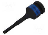 Socket; hex key,socket spanner,impact; HEX 5mm; 1/2" KING TONY