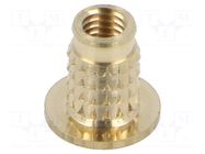 Threaded insert; brass; M5; BN 37896; L: 10.1mm; for plastic TAPPEX