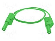 Test lead; 32A; banana plug 4mm,both sides; Urated: 1kV; Len: 2m MUELLER ELECTRIC