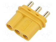 Connector: DC supply; socket; female; MR30; 15A; 500V; PIN: 3; THT AMASS