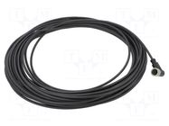 Connector: M12; plug; female; PIN: 4; angled; cables; 20m HARTING