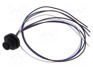 Connector: M12; socket; female; 4A; 250V; PIN: 4; IP67; straight LUTRONIC