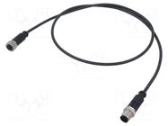 Cable: for sensors/automation; PIN: 4; plug; PUR; 1m HARTING