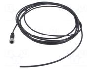 Connector: M12; plug; female; PIN: 3; straight; cables; 5m HARTING