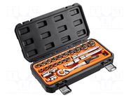 Wrench-set; 6-angles,socket spanner; 1/2"; 23pcs. NEO TOOLS