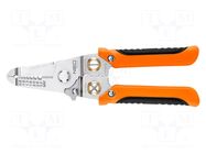 Multifunction wire stripper and crimp tool; 0.8÷3.2mm2; 180mm NEO TOOLS