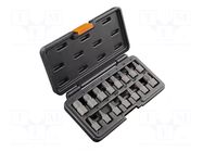 Kit: screw extractor; 1/2",1/4",1/8",3/8",3/16"; 15pcs. NEO TOOLS