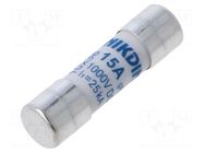 Fuse: fuse; 15A; 1kVDC; gPV; cylindrical; 10x38mm NIKDIM LTD