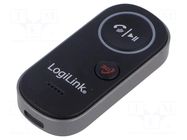 BT receiver; Jack 3.5mm socket,USB C socket; black; 10m; 150mAh LOGILINK