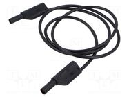 Test lead; 32A; banana plug with axial socket 4mm,both sides HIRSCHMANN T&M