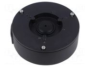 Junction box; Ø124x41mm; IP66; black; aluminium; -40÷60°C DAHUA