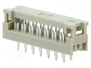 Connector: IDC; PIN: 14; SEK; IDC,THT; for ribbon cable; 2.54mm; 2x7 HARTING