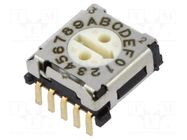Encoding switch; DEC/BCD; Pos: 16; SMT; Rcont max: 200mΩ; 5.1Ncm ECE
