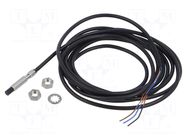 Sensor: inductive; OUT: PNP / NO; 0÷3mm; 10÷30VDC; M5; 2m; IP67; E2E OMRON