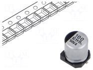 Capacitor: electrolytic; SMD; 100uF; 4VDC; Ø5x5.8mm; ±20%; 2000h PANASONIC