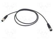 Cable: for sensors/automation; PIN: 4; plug; PUR; 1.2m HARTING