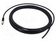 Cable: for sensors/automation; PIN: 7; shielded,with leads; 5m BINDER