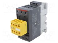 Contactor: 3-pole; NO x3; Auxiliary contacts: NC x2,NO x2; 52A ABB
