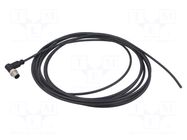 Connector: M12; plug; male; PIN: 4; angled; cables; 5m HARTING