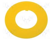 Warning plate; 30mm; Ømount.hole: 30.5mm; Ø: 60mm; PVC PROMET