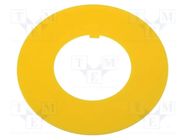 Warning plate; 30mm; Ømount.hole: 30.5mm; Ø: 60mm; PVC PROMET
