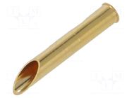 Test probe socket; gold-plated; KS-103; L: 22mm; test needles INGUN