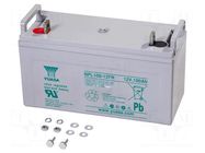 Re-battery: acid-lead; 12V; 100Ah; AGM; maintenance-free; 39kg YUASA