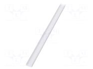 Cover for LED profiles; white; 1m; Kind of shutter: C3; push-in TOPMET