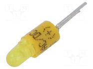 LED lamp; yellow; 28VDC; 28VAC; No.of diodes: 1; 19 EAO