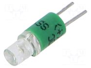 LED lamp; green; 28VDC; 28VAC; No.of diodes: 1; 19 EAO