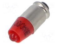 LED lamp; red; 28VDC; 28VAC; No.of diodes: 1 EAO