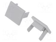 Cap for LED profiles; grey KLUŚ